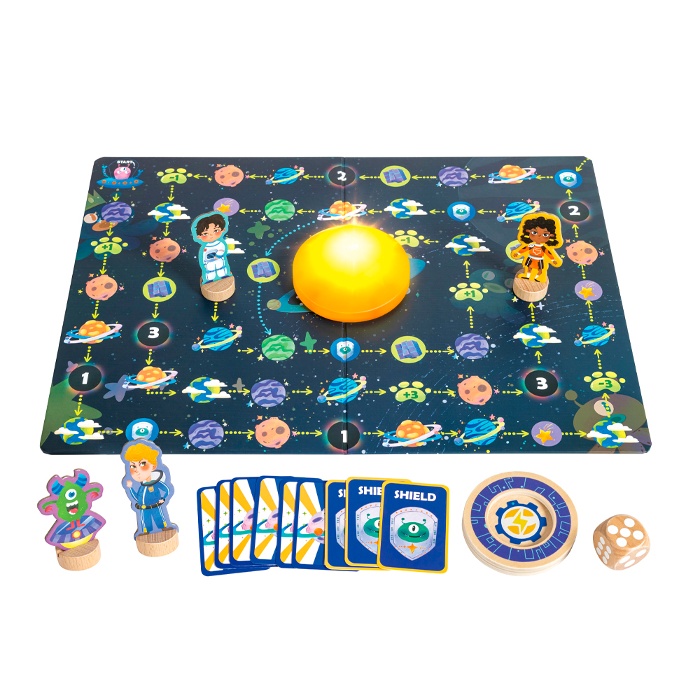 Giochi Di Abilità In Legno - Set Da 4 Pezzi In Compensato Naturale, Dimensioni 12x9 Cm