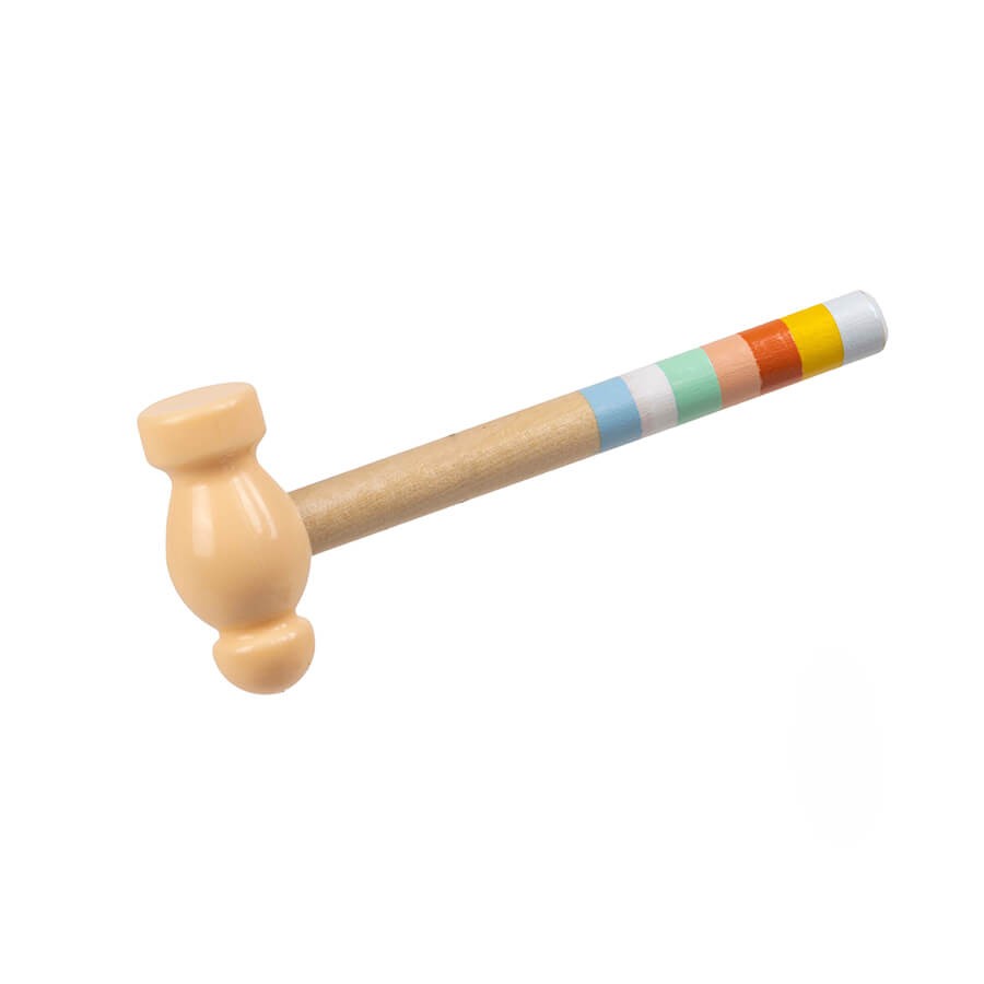 Nukdey Xilófono Y Martillo De Madera Montessori - Juguete Musical Con Bolas Deslizantes, +3 Años
